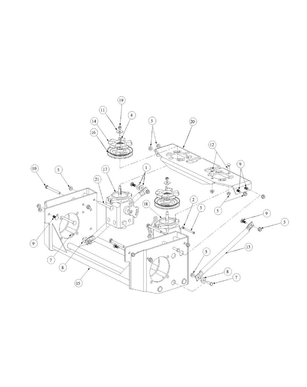 Hydro Pump Assembly Diagram and Parts List for M72-GN 53AB5FEZ150-28-HP Cub Cadet Lawn Tractor